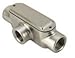 Calbrite S61000TE00 Conduit Body, Type: T, 1", Form 8, Stainless Steel