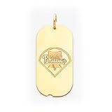 14K Philadelphia Phillies Lg Phillies Dog Tag