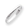 Sterling Silver 2mm Half-Round Band