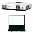 EPSON 3000lm モバイルプロジェクタースクリーンセットモデル＜EB-1730W23＞