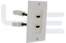 Atlona Dual Port HDMI Wall Plate ( White Color )