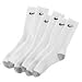 Nike Performance Athletic Crew Socks - 3 Pack White Size Large Men's shoe size 8-12 Made In USA