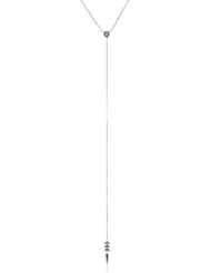 Judith Jack "Frosted Glaze" Sterling Silver Marcasite Elongated Y-Shaped Necklace, 18"