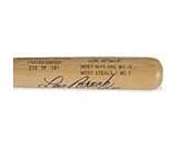 MLB Lou Brock Ltd Edition Bat Batting Avg-.391