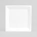 Square White Milan Plastic 8 1/4 Luncheon Plates WNA 168 CS