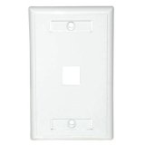 Cables To Go Premise Plus 1port Keystone SG Wall Plate White ( 03410 )