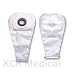 Search : Karaya 5 Drainable 12" Pouch with Pre-Cut Karaya Barrier - 5/8" Stoma - White - Box