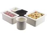 Cambro 1.7 Qt. ColdFest Gastronorm Crock, White, CFR18-148