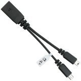 Motorola mini Bluetooth USB Y Adapter [OEM] SKN6222A for Motorola RAZR V3 / V3c / V3i / V3x / V3m / Moto Q / SLVR L7 / V8 / PEBL U6 / V6 / L6 / V360 / V190 / And all other Motorola L7c, L7e / L7i / L71, A1200 / MING phones which charge via mini USB from Eforcity (Wireless Phone Accessory) newly tagged 
