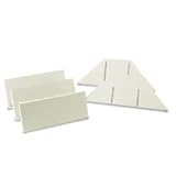 Buddy Products Base and Top for Single Unit Display Rack, Steel, 12.125 x 4.875 x 10 Inches, Putty (0817-6)