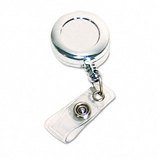 Advantus 75544 Advantus Retractable ID Reel, Chrome, 12/Pack