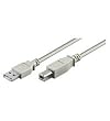 USB2.0 A/B Kabel grau 3m