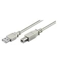 3 m 3m USB A/B Kabel GRAU z.B. f&uuml;r Drucker USB2.0
