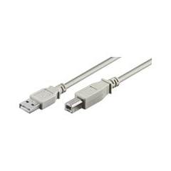 3 m 3m USB A/B Kabel GRAU z.B. f�r Drucker USB2.0