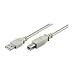 3 m 3m USB A/B Kabel GRAU z.B. f�r Drucker USB2.0