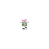 New A Pet's World Double Elastic Gingham Twist Bow White/Black for Dog's Hair Beautiful Top Quality