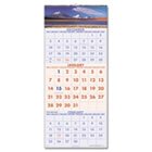 New-Visual Organizer DMW50328 - Visual Organizer Recycled Senic Three-Month Wall Calendar, 12 1/4 x 27 - AAGDMW50328