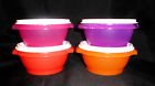 Tupperware Servalier 10 oz Bowl Pink-4-RARE-Purple NEW