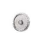 14K White Gold and Diamond Tie Tack