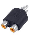 Black RCA Male to 2 Female Adapter for Lg tv & video 11%2BPWpRN3eL. SL160 Black RCA Male to 2 Female Adapter for Lg tv & video