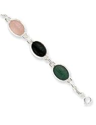 Sterling Silver Scarab Bracelet QG17-7"