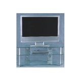 DigiTV Glass Wide Screen Plasma & LCD TV Stand for 32" To 52" Flat Panel Displays (Clear Glass)