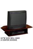 Craftsman Two-tier Tv Turntble For 42" Tv Macintosh Oak