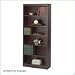 Safco Products - 6-Shelf Veneer Baby Bookcase, 30"W - 1513MH - Color: Mahogany - Dimensions: 30"w x 12"d x 72"h - Material: Wood Veneer;Particle Board - Think forward with furnishings that support your expanding workspace. The Veneer Baby Bookcase is a perfect addition to your workspace with clean lines and traditional design. Baby your space with sturdy shelving that accommodates your work environment. Richly stained, each bookcase can be paired with Square-Edge Veneer Bookcases for a bea