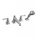 Jado Illume roman tub set with handshower 820/084/144