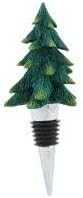 Bottle Topper Wine Stopper, Pine Tree Figure, 5-inch
