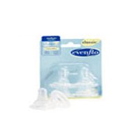 Evenflo Classic Clear Silicone Nipples with Slow Flow - 4 Ea   Pack