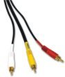 25FT RCA AV AUDIO VIDEO 3 CABLE 25 FT DVD VCR TV STEREO