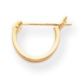 14k 1.25mm Half Hoop Earrings SE232