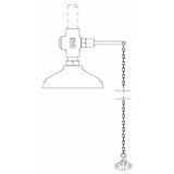 Speakman Lifesaver Emergency Shower Vertical Overhead Supply Self-Closing Chain Wall or Floor Flange SE-201