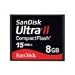 SanDisk 8 GB Ultra II CF Memory Card 15MB/S {SDCFH-008G-A11, USA Retail Package}