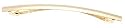 France Luxe Basic Long Skinny Barrette - Gold