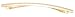 France Luxe Basic Long Skinny Barrette - Gold