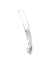 Sterling Silver 6.75mm Fancy Cuff Bangle Bracelet QB76"