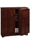 Multimedia Cabinet Strg Doors 42"w Macintosh Oak