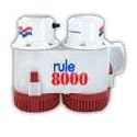 RULE 174S 8000GPH AUTOMATIC 3 DISCHARGE 12V