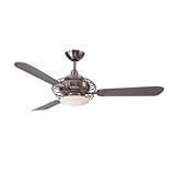 52 Minka Aire Aceroâ¢ Steel and Nickel Ceiling Fan