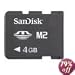 SanDisk SDMSM2-004G-A11M 4GB M2 Memory Stick Micro (Black)