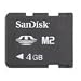 SanDisk SDMSM2-004G-A11M 4GB M2 Memory Stick Micro (Black)