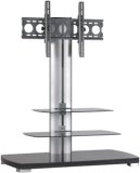 SANUS SYSTEM Flat Panel TV Stand Platinum Furniture ( Black )