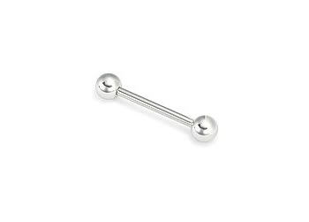 316L Surgical Steel Straight Barbell 14g