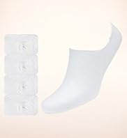 4 Pairs of Freshfeet™ Cotton Rich Trainer Liner Socks with Silver Technology
