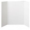 Project Board Display, Tri-Fold Board, 36x48, White