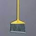 Brute Angled Broom, Polypropylene Bristles, Aluminum Handle, 48-7/8