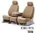 Coverking Tweed Custom Fit Seat Covers - TWEED TAN, Front Row Seats 2002 - 2004 Honda CR-V LX MODEL, 50/50 bucket, w/removable headrest, w/1 armrest per seat, w/o side airbag