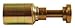 Imperial 93491 Coll-o-crimp 430 U-series Split Flange Hose End, 1" X 1", Zinc Plated